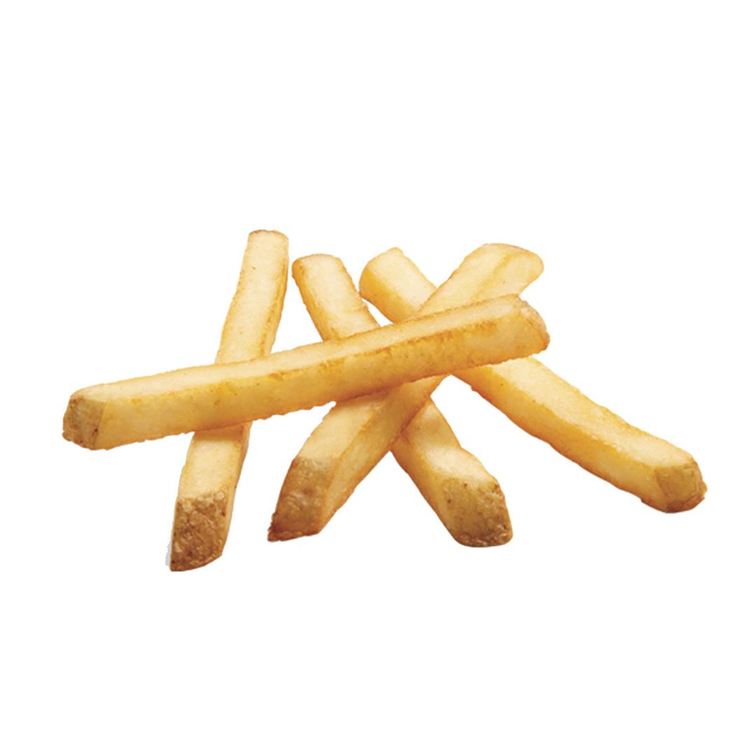 Papas a la francesa corte recto con sal marina, con cáscara