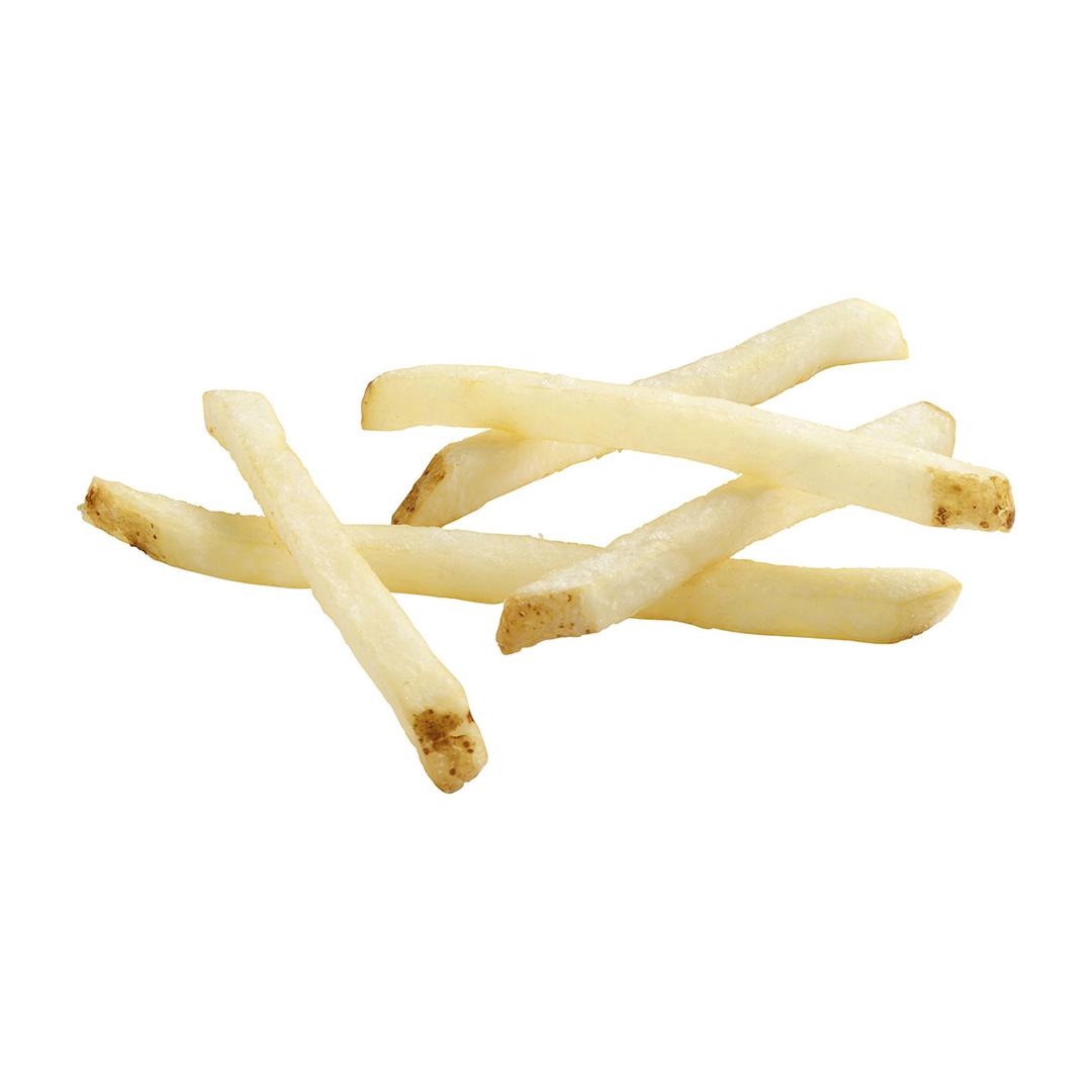 Papas a la francesa corte recto con sal marina, con cáscara