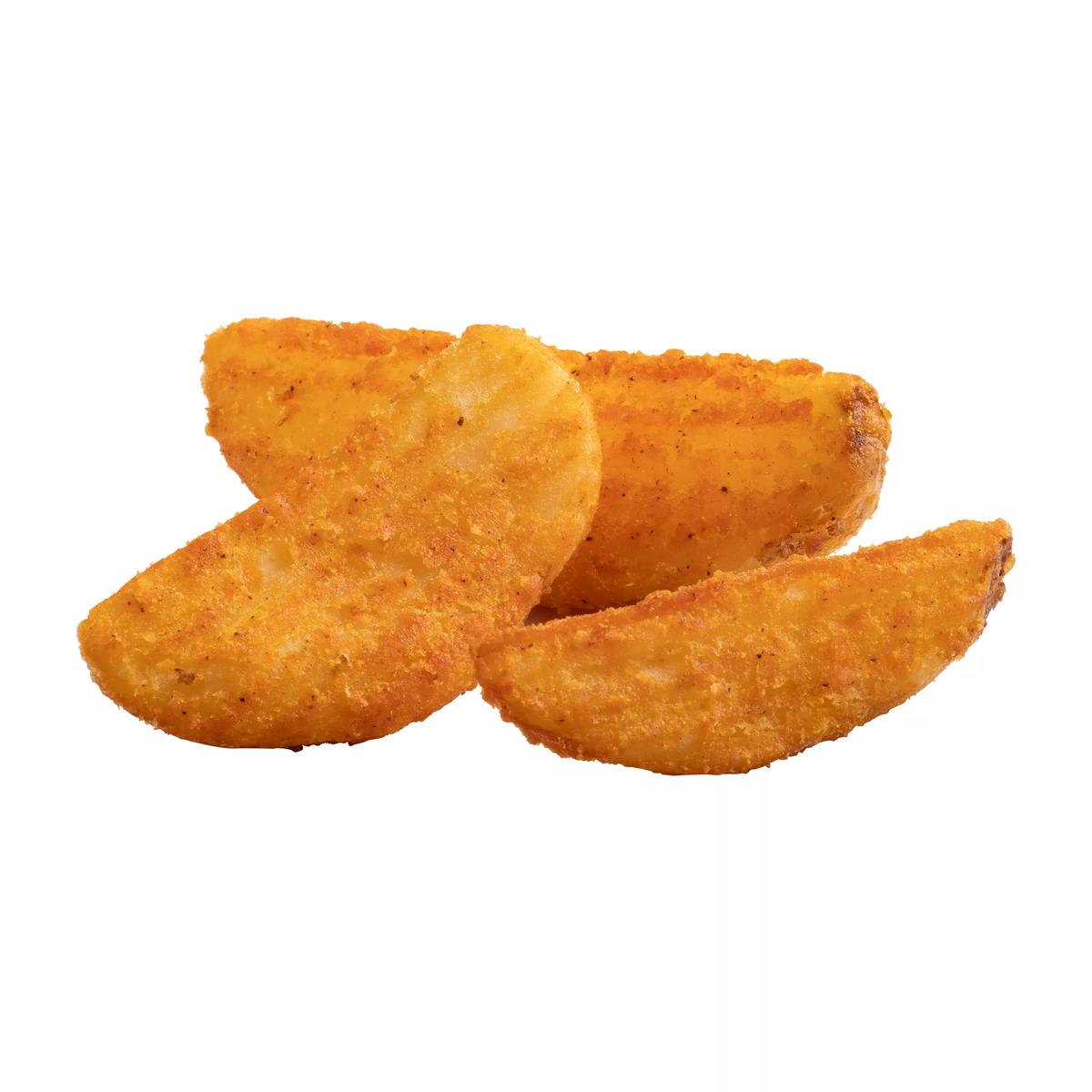 Savory Battered 8 Cut Crinkle Cut Wedges, Skin On | Simplot Food - USA